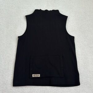 Ralph Lauren 100% Cotton Mock Neck Sleeveless Sweater Size Small